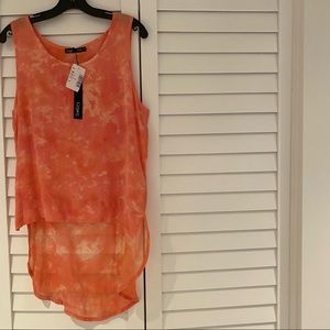 Gypsy 05 Silk high low blouse M